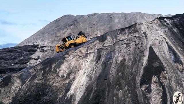 Harsco Environmental bulldozer equipment on site