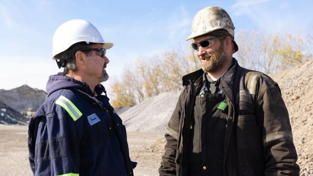 Harsco Environmental technicians on site