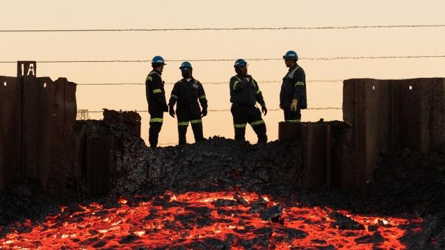 Harsco Environmental slag management technicians