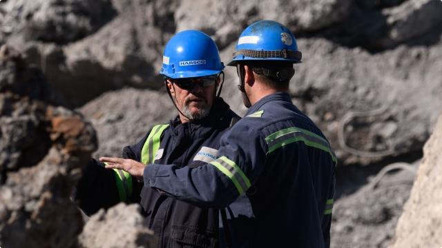 Harsco Environmental Technicians on site